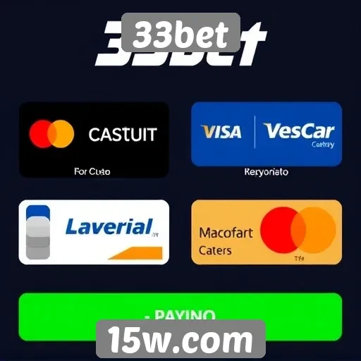 A diversidade de opções de pagamento no 33bet